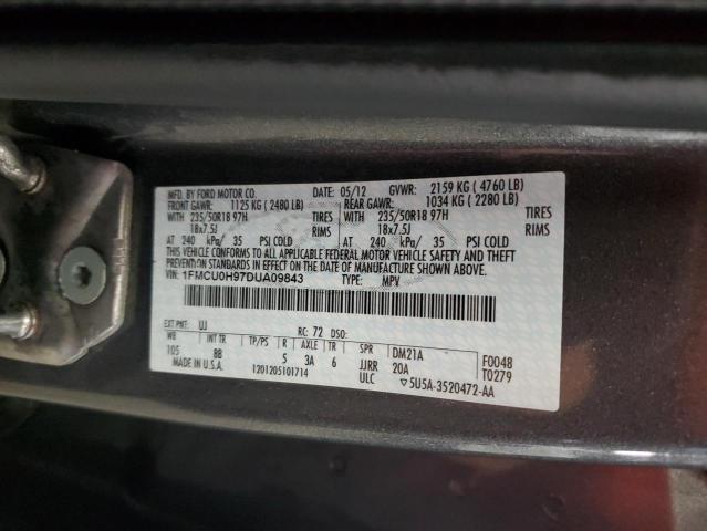 2013 FORD ESCAPE SEL - 1FMCU0H97DUA09843