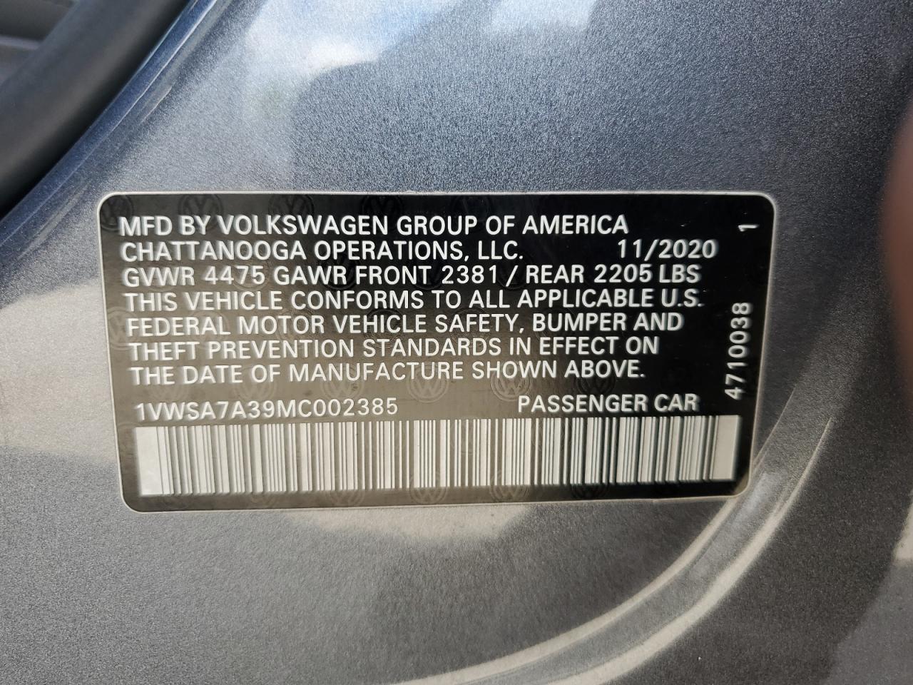 VOLKSWAGEN PASSAT SE