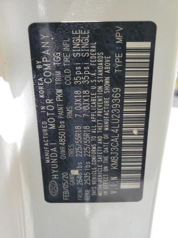 2020 HYUNDAI TUCSON LIM KM8J3CAL4LU239369