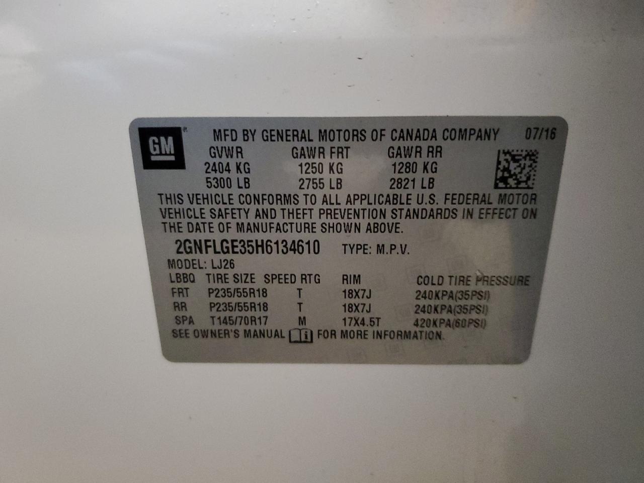 CHEVROLET EQUINOX PREMIER