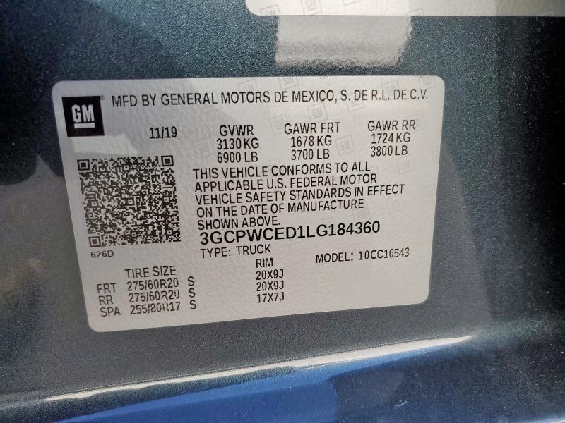 2020 CHEVROLET SILVERADO #3278971082