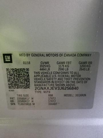 2018 CHEVROLET EQUINOX LT #3293513451