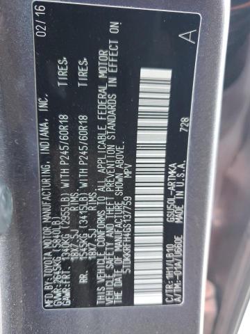 2016 TOYOTA HIGHLANDER - 5TDKKRFH4GS137759