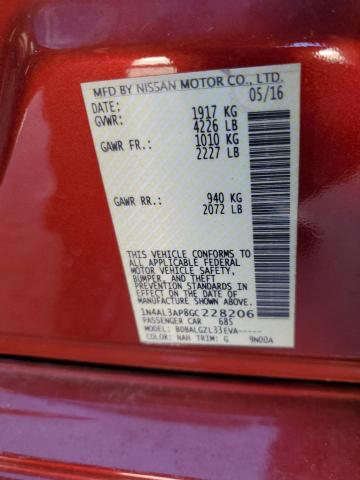 2016 NISSAN ALTIMA 2.5 #3275510728