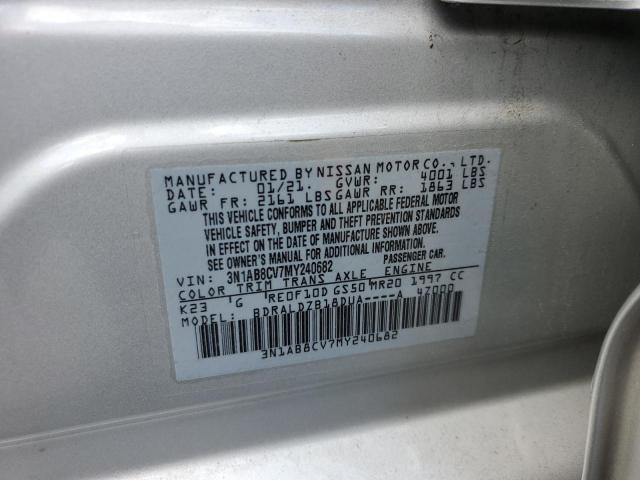 2021 NISSAN SENTRA SV - 3N1AB8CV7MY240682