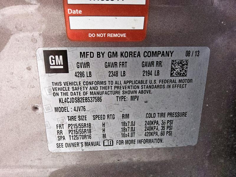 2014 BUICK ENCORE PRE - KL4CJDSB2EB537586