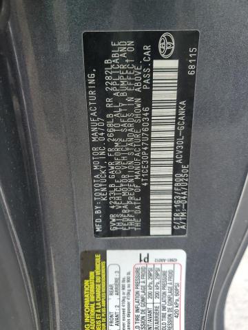 2007 TOYOTA CAMRY SOLA #3304364592