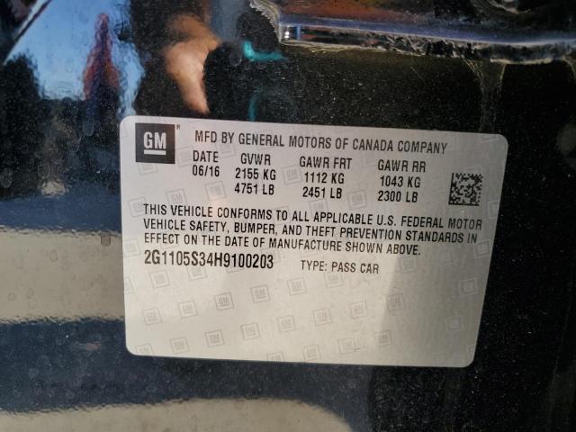 2017 CHEVROLET IMPALA LT - 2G1105S34H9100203