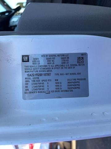 2011 CHEVROLET EXPRESS G3 - 1GAZG1FG5B1187867