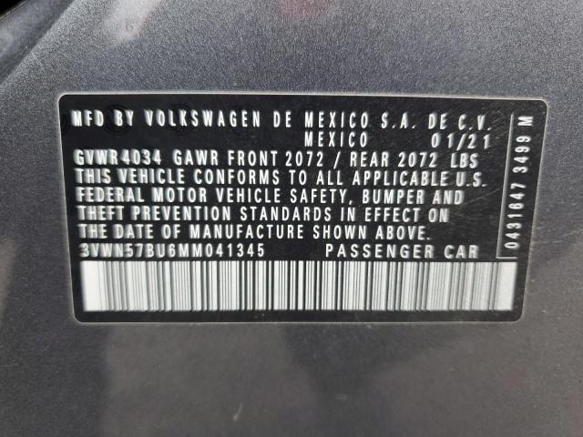 2021 VOLKSWAGEN JETTA S - 3VWN57BU6MM041345