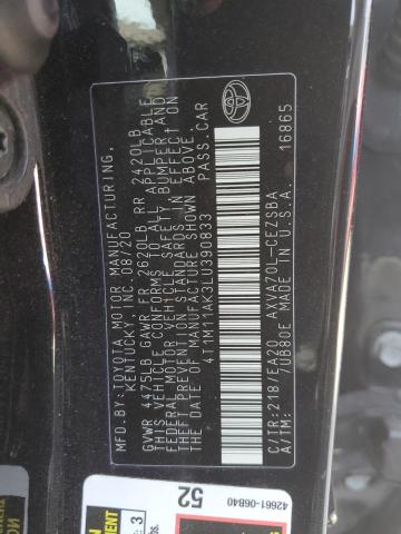 2020 TOYOTA CAMRY SE - 4T1M11AK3LU390833