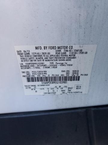 2014 FORD TAURUS SEL - 1FAHP2E89EG103981