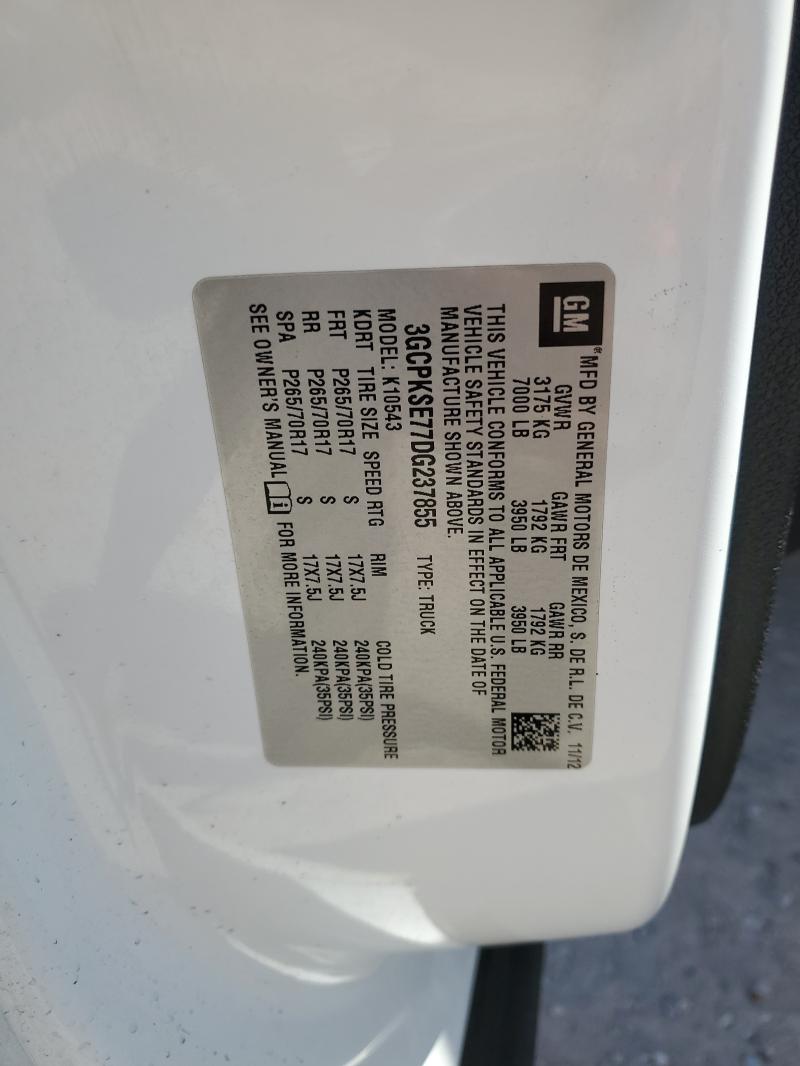 2013 CHEVROLET SILVERADO - 3GCPKSE77DG237855