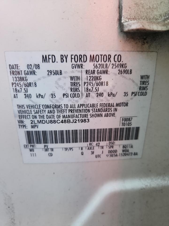 Lot #3286610151 2008 LINCOLN MKX