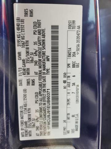 2014 FORD ESCAPE TIT - 1FMCU9J91EUB60371