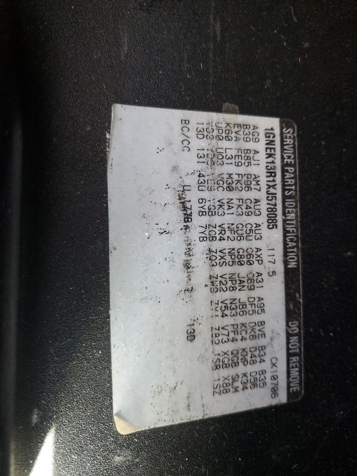 Lot #3290473763 1999 CHEVROLET TAHOE K150