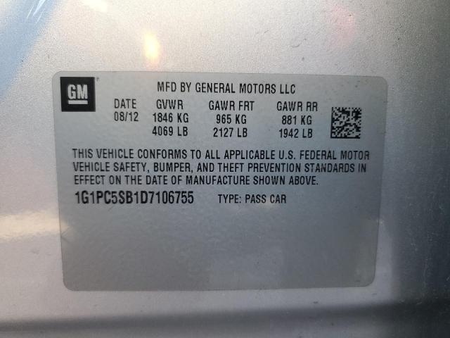 2013 CHEVROLET CRUZE LT #3274095503