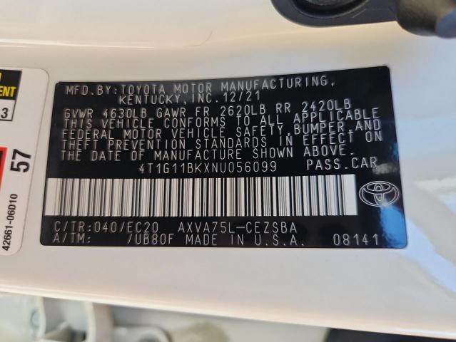 2022 TOYOTA CAMRY SE #3280872401