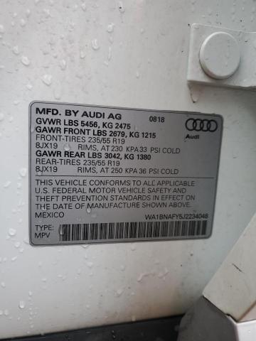 2018 AUDI Q5 PREMIUM - WA1BNAFY5J2234048