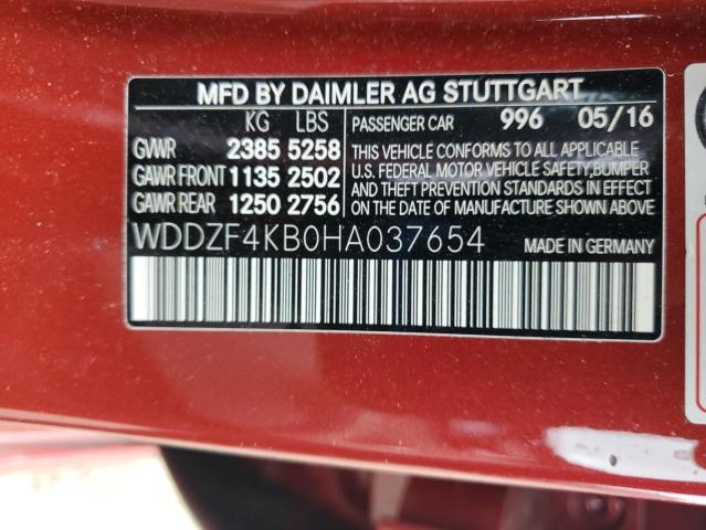 2017 MERCEDES-BENZ E 300 4MAT WDDZF4KB0HA037654