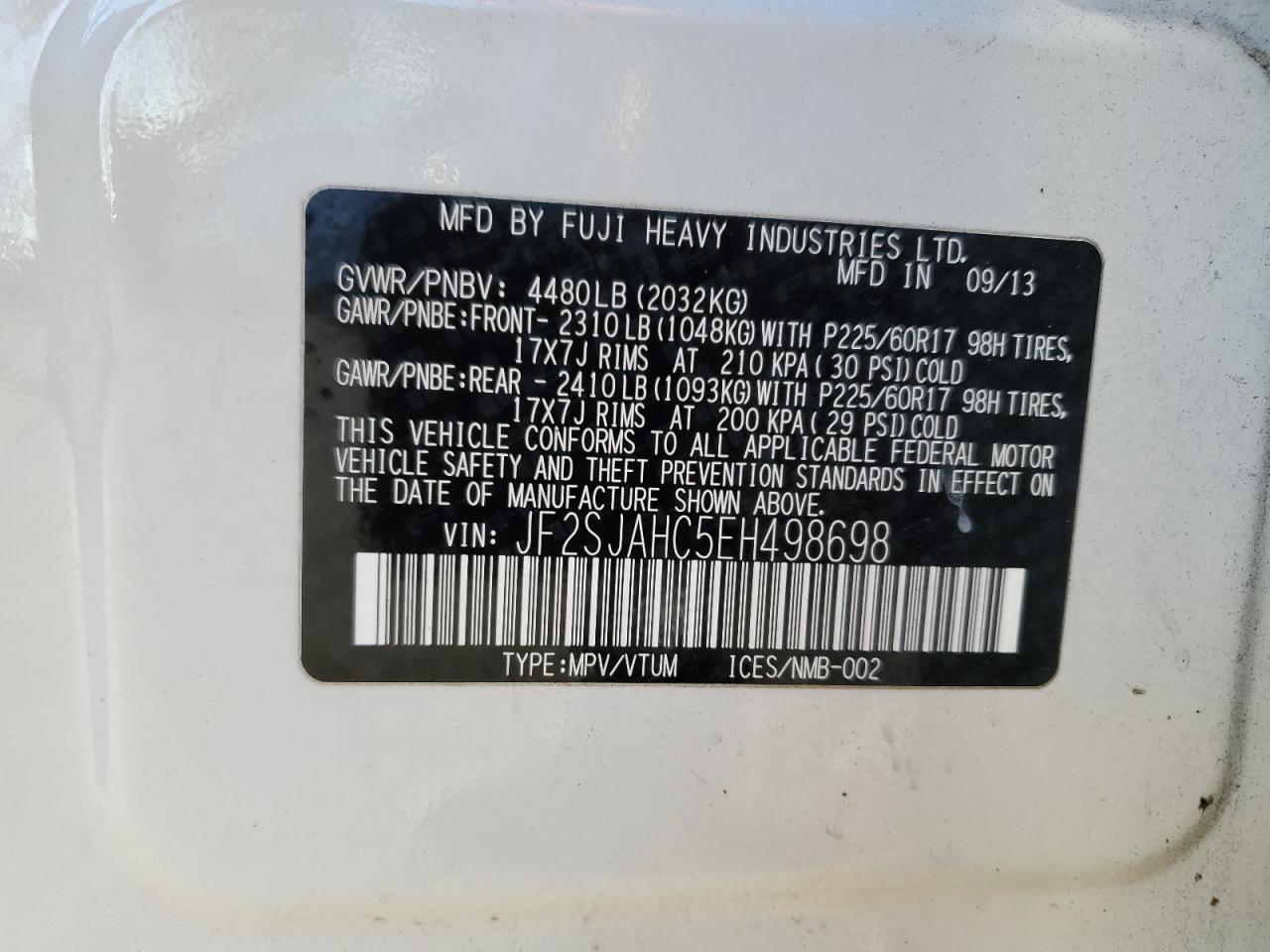 SUBARU FORESTER 2.5I LIMITED