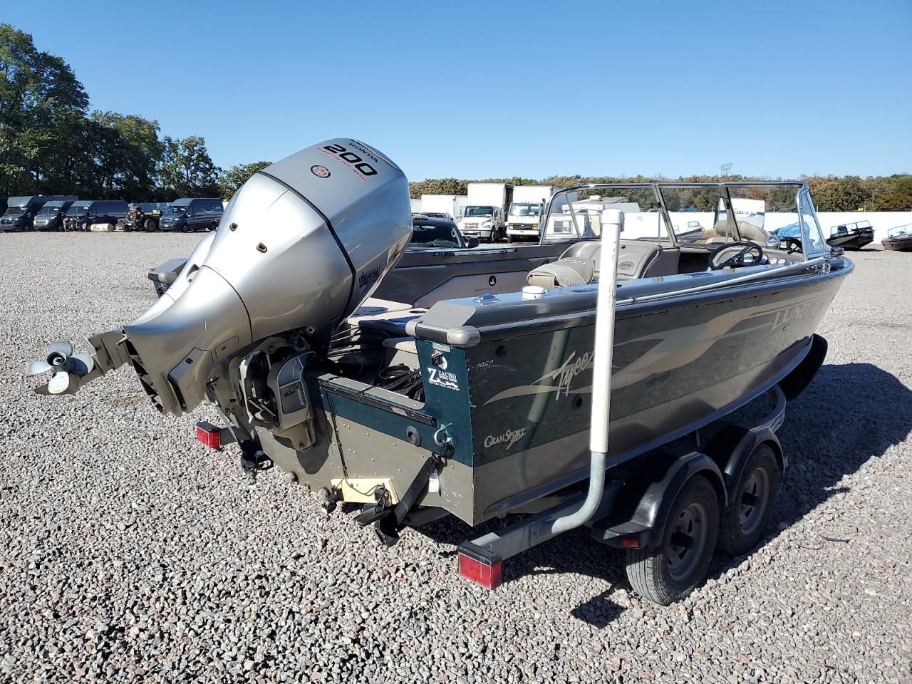 Lot #3270704859 2003 LUND BOAT W/TRL