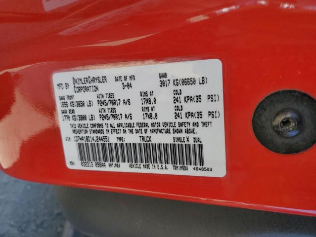 2004 DODGE RAM 1500 S #3304815543