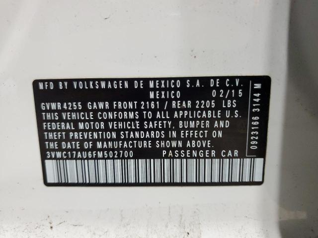 2015 VOLKSWAGEN GOLF SPORT 3VWC17AU6FM502700
