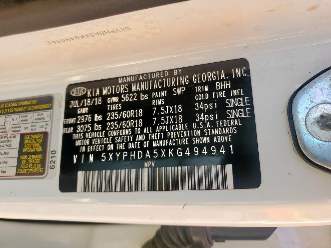 2019 KIA SORENTO EX #3286758307