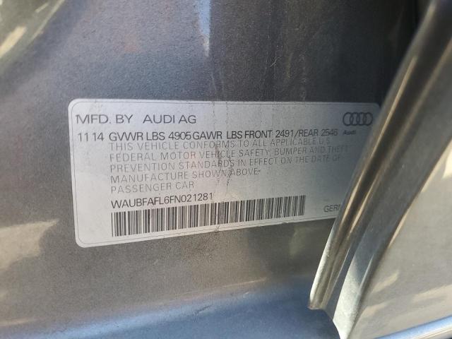 2015 AUDI A4 PREMIUM - WAUBFAFL6FN021281