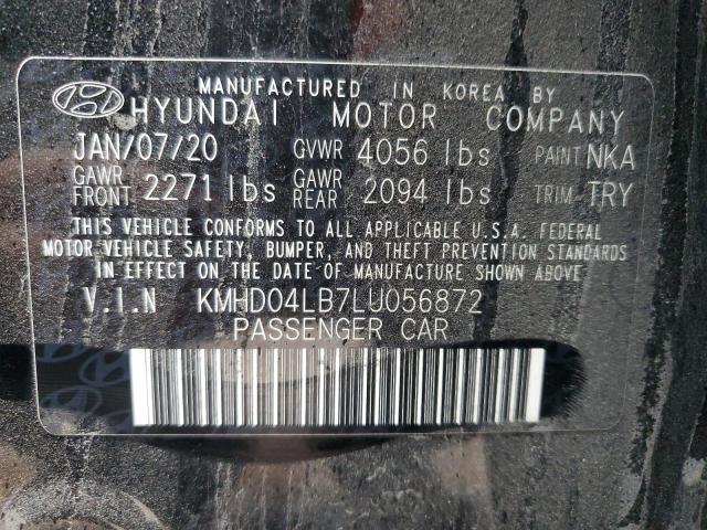2020 HYUNDAI ELANTRA SP #3302841930