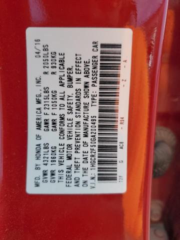 2016 HONDA ACCORD SPORT #3282542877