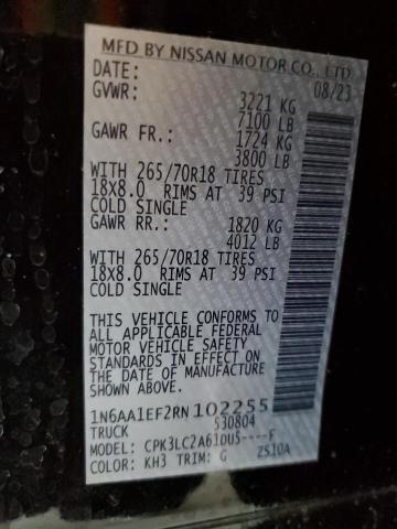 2024 NISSAN TITAN SV #3296245452