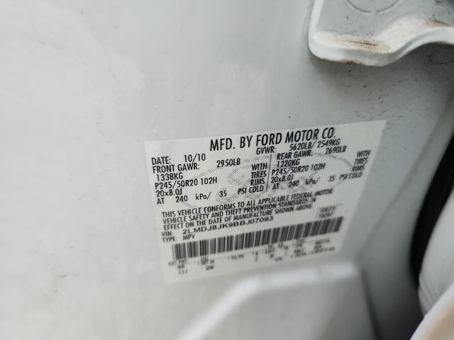 2011 LINCOLN MKX - 2LMDJ8JK9BBJ07093