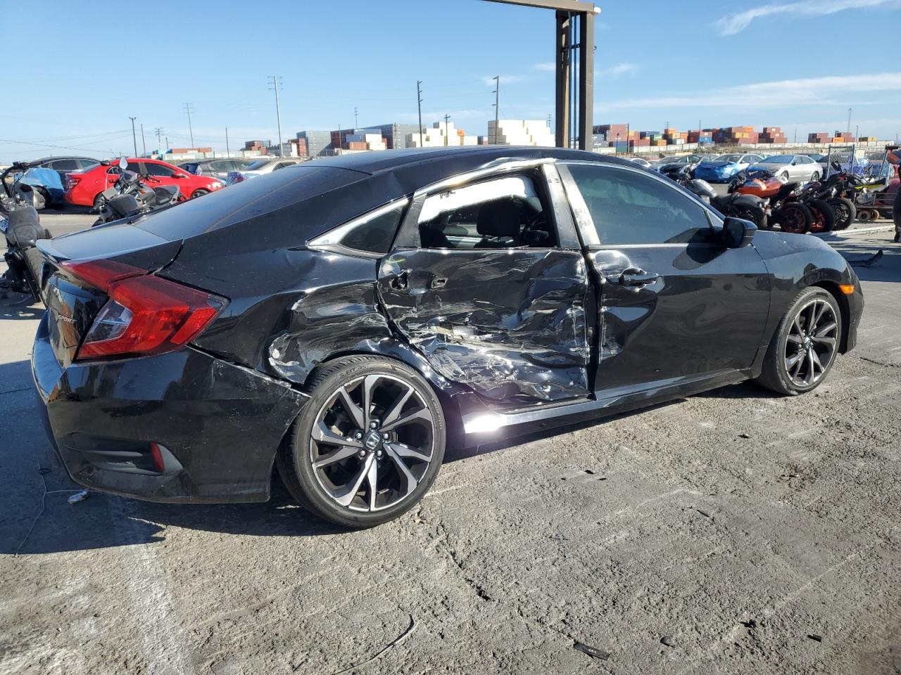 Lot #3302743022 2019 HONDA CIVIC SPOR