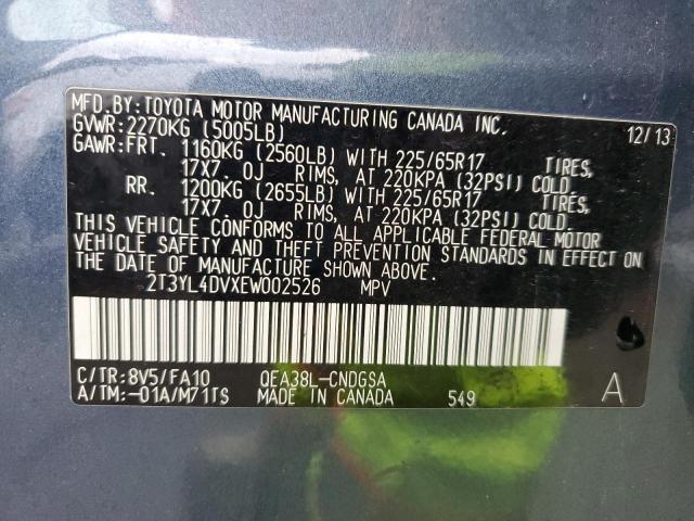 2014 TOYOTA RAV4 EV #3279515308