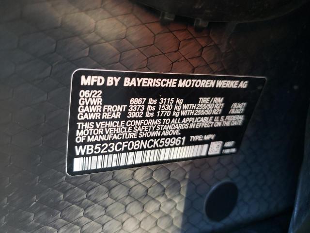 2022 BMW IX XDRIVE5 WB523CF08NCK59961