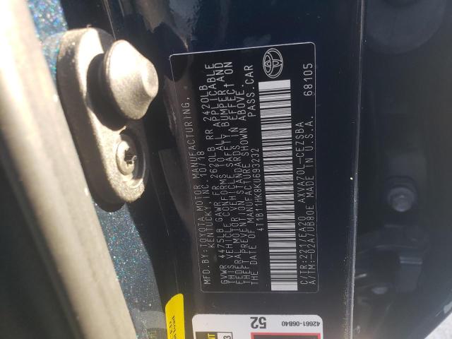 2019 TOYOTA CAMRY L 4T1B11HK8KU693232