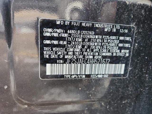 2017 SUBARU FORESTER 2 #3286537165