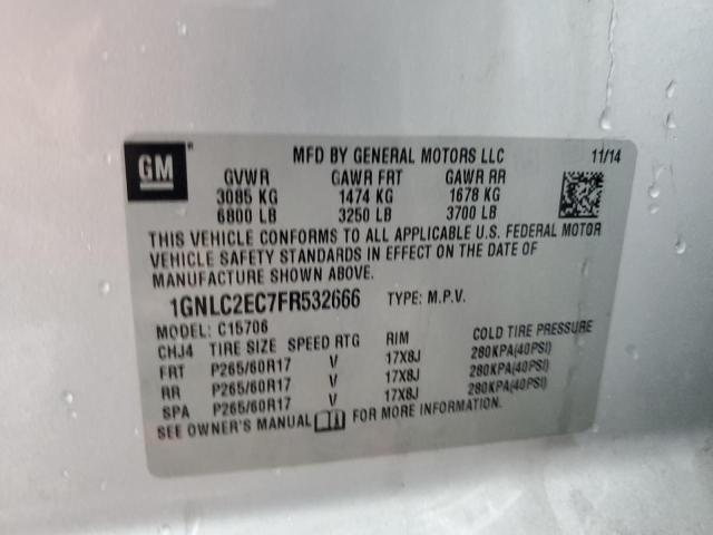 2015 CHEVROLET TAHOE POLI - 1GNLC2EC7FR532666