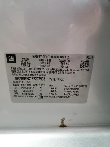 2014 CHEVROLET SILVERADO - 1GCVKREC7EZ277903