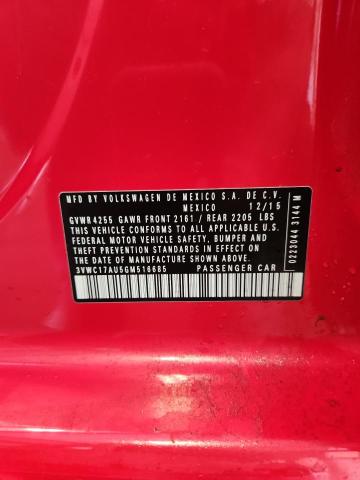 2016 VOLKSWAGEN GOLF SPORT 3VWC17AU5GM516685