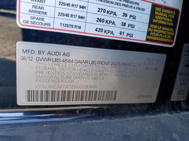 2013 AUDI A3 PREMIUM - WAUKEAFM1DA028946