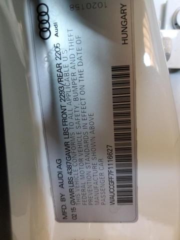 2015 AUDI A3 PREMIUM WAUCCGFF7F1116627