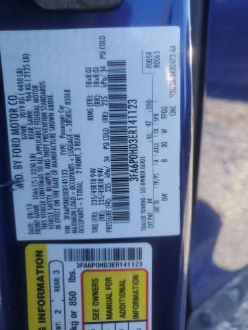 2014 FORD FUSION SE - 3FA6P0HD3ER141123