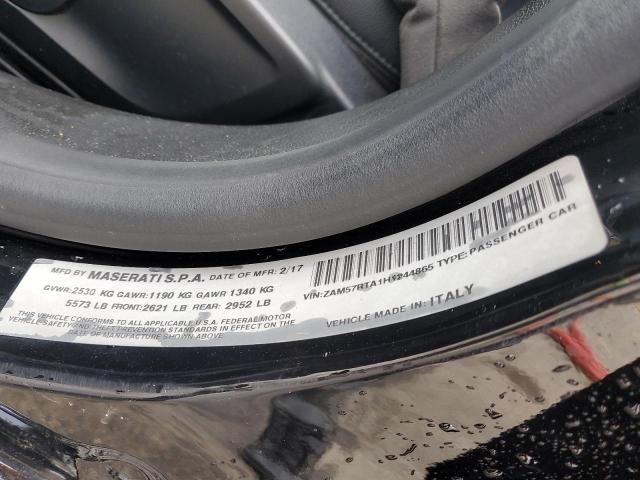 2017 MASERATI GHIBLI S - ZAM57RTA1H1244865