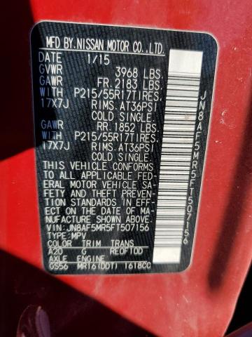 2015 NISSAN JUKE S JN8AF5MR5FT507156