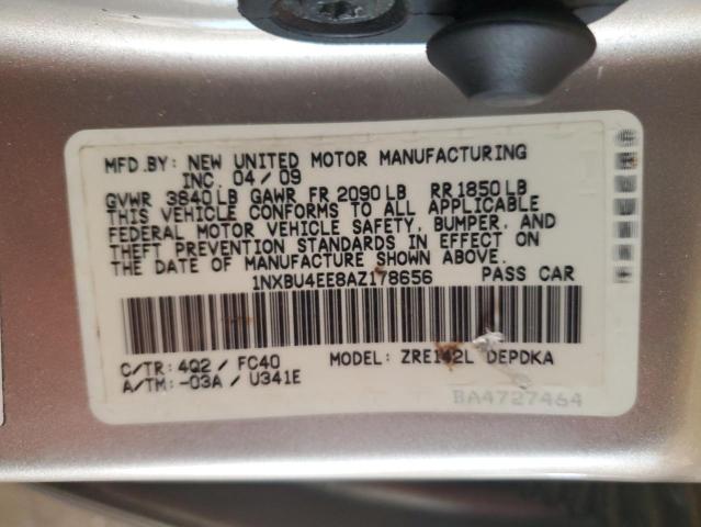 2010 TOYOTA COROLLA BA #3301908458