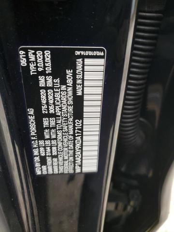 2019 PORSCHE CAYENNE WP1AA2AY9KDA17102