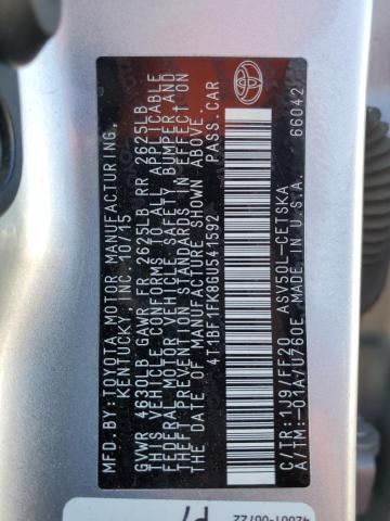 2016 TOYOTA CAMRY LE - 4T1BF1FK8GU541592